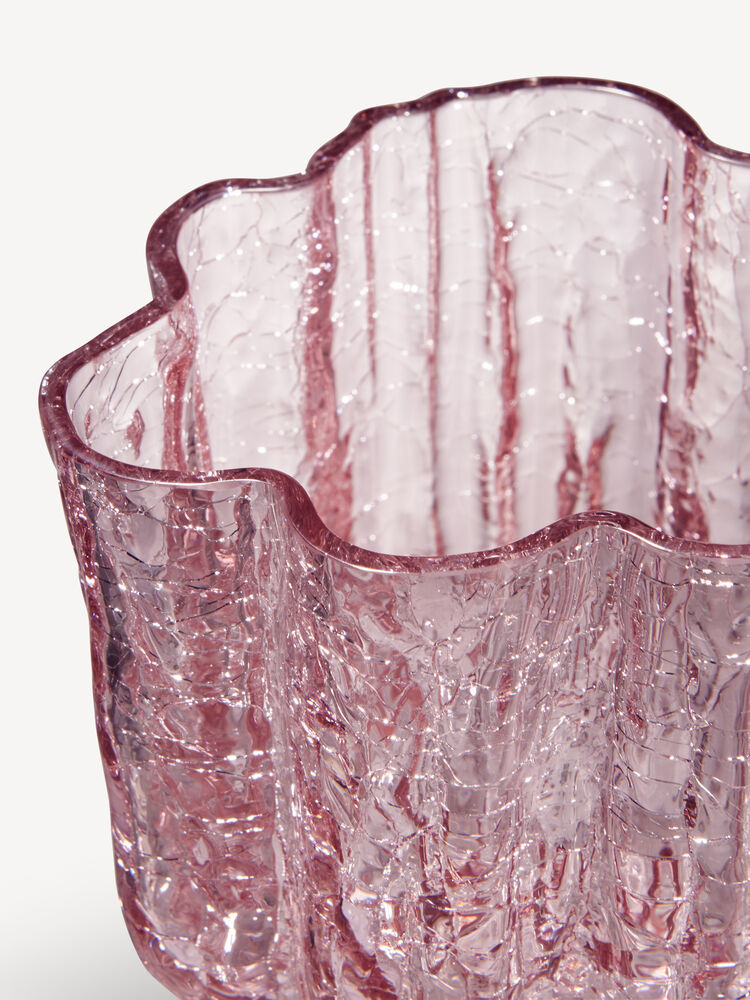 Crackle vase pink 121mm - Bild 3
