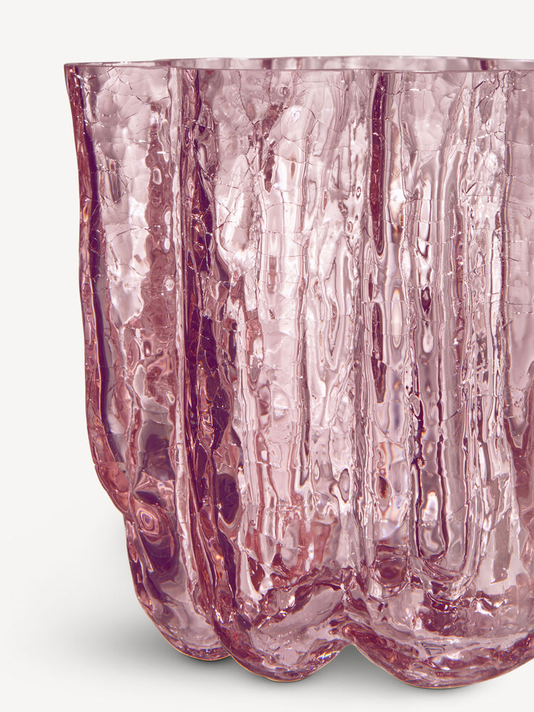 Crackle vase pink 121mm - Bild 4
