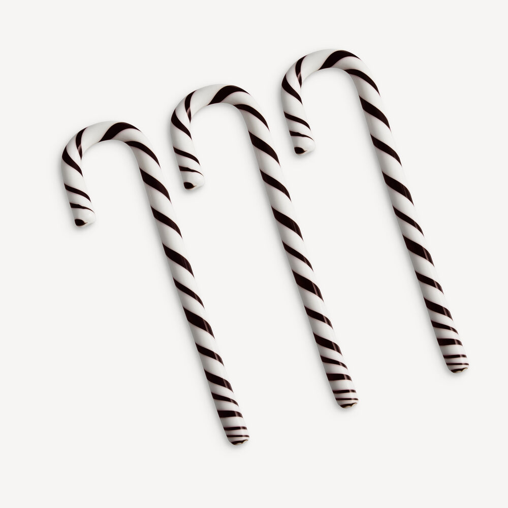 Polka käpp vit/svart 170mm 3-pack - Bild 2